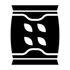 Seed Packet Vector Glyph Icon Design