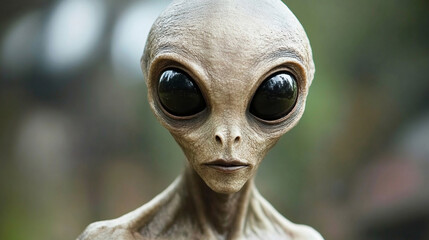 Close up of an alien.