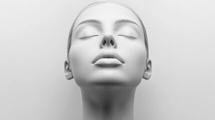 3d model of face. 