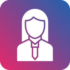 Obraz premium Manager Female Icon Style