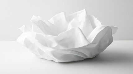 Cotton dishcloth, white background. Generative AI