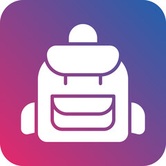 Obraz premium Back Pack Icon Style