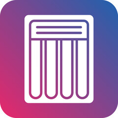 Beach Mattress Icon Style