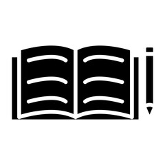 Book line icon style