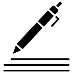 Pen line icon style