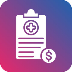Medical Bill Icon Style