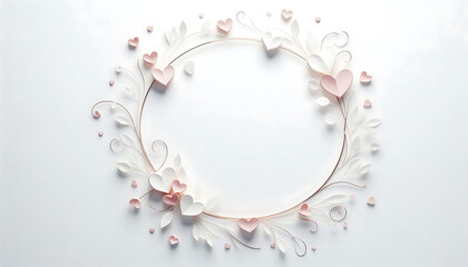 abstract floral frame