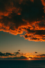 Obraz premium sunset over the sea