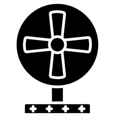 Fototapeta premium Fan Line Icon Style