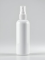 White mist spray bottle mockup isolated on transparent background,transparency