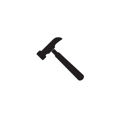 carpenter hammer icon vector silhouette image