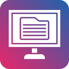 Fototapeta premium Data Interfaces Icon Style