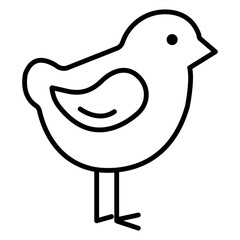 
Illustration showing a black icon of an attribute for the Easter holiday, on a white background