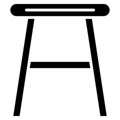 Stool Line Icon Style