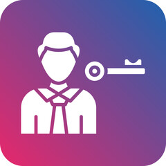 Key Person Icon Style