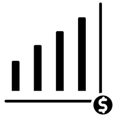 Business Growth Line Icon Style