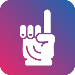 Foam Hand Icon Style