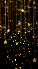 Thin glowing stripes with geometric light patterns