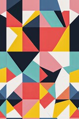 Vertical A symmetrical, multicolored kaleidoscope image that creates an eye-catching abstract pattern.