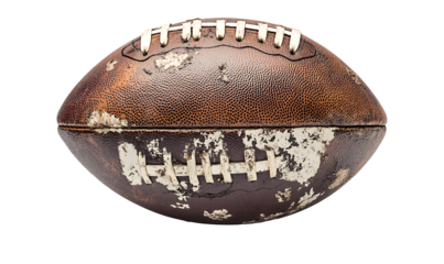American football isolated on white background PNG.AI GENERATED