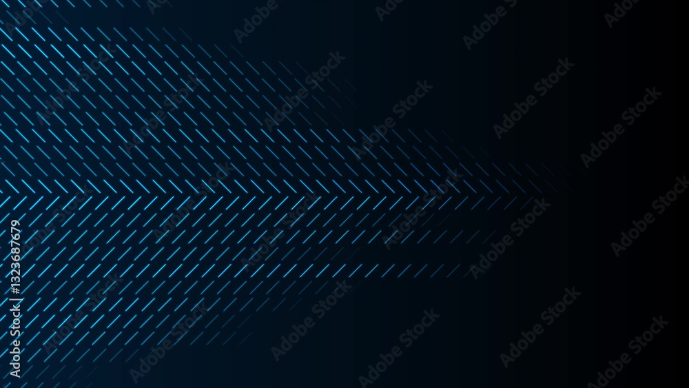 Aufkleber blue minimal glowing tech background with geometric lines