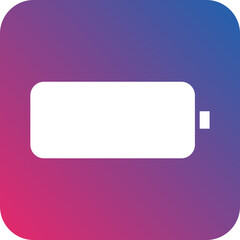 Empty Battery Icon Style