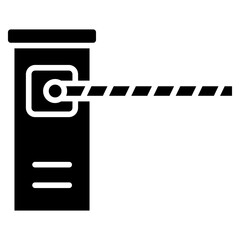 Toll Road Line Icon Style