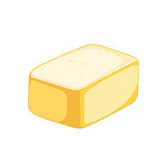My Simple flat 2D icon butter isolated on transparent background, vector, flat design, animation design, simple flat 2D icon, clipart