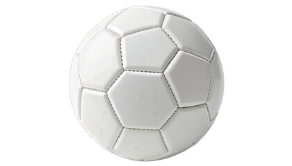 Close-up of a vintage-style soccer ball.