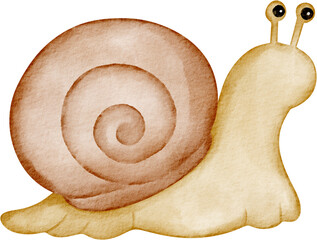 watercolor snail © Je
