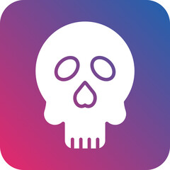 Cute Skull Icon Style
