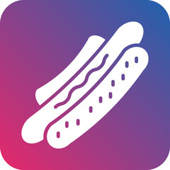 Hot Dog Icon Style