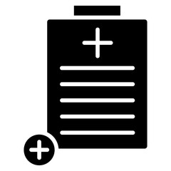 Fototapeta premium Medical Report Line Icon Style