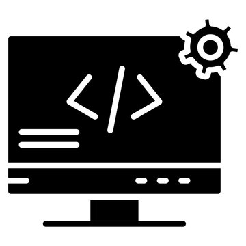 Web Development Line Icon Style
