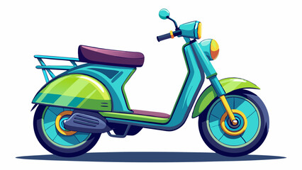 Fototapeta premium Electric scooter isolated on white background. eco transport. 3d rendering