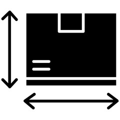 Parcel Size Line Icon Style