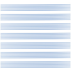 Graph paper. Printable grid paper with stave on a white background. A blank music sheet paper with staff. Geometric pattern for composition, education, school. Realistic lined paper blank size A4.