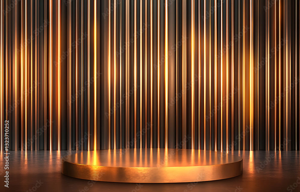 Poster dynamic stage lighting setup studio visual content modern environment artistic viewpoint creative co