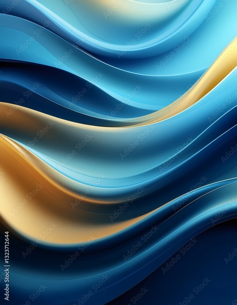 Poster flowing lines creating a sense of motion and energy, perfect for modern and stylish projects