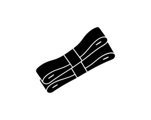 creative details yoga resistance bands icon vector illustration