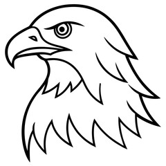 Minimalist Eagle Line Art Vector Design