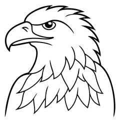 Minimalist Eagle Line Art Vector Design