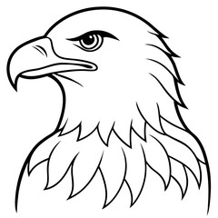 Minimalist Eagle Line Art Vector Design