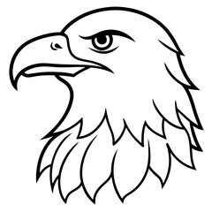 Minimalist Eagle Line Art Vector Design