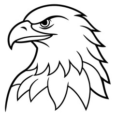 Minimalist Eagle Line Art Vector Design