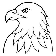 Minimalist Eagle Line Art Vector Design