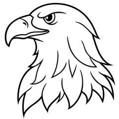 Minimalist Eagle Line Art Vector Design