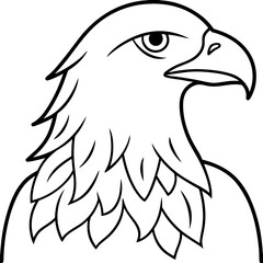 Minimalist Eagle Line Art Vector Design