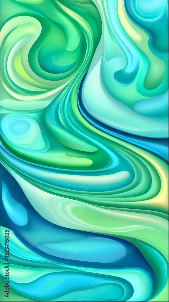 Poster smooth elegant curves creating a mesmerizing visual effect, ideal for modern and artistic projects