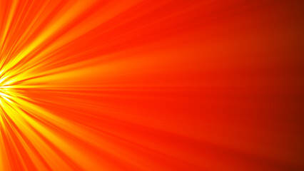 Yellow orange warm light effect, sun rays, golden beams isolated on light background. Orange spotlight on stage isolated on light background, for blending mode.